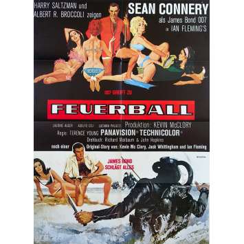 OPERATION TONNERRE Affiche de film - 59x84 cm. - R1970 - Sean Connery, James Bond OPERATION TONNERRE Affiche de film - 59x84 cm. - R1970 - Sean Connery, James Bond