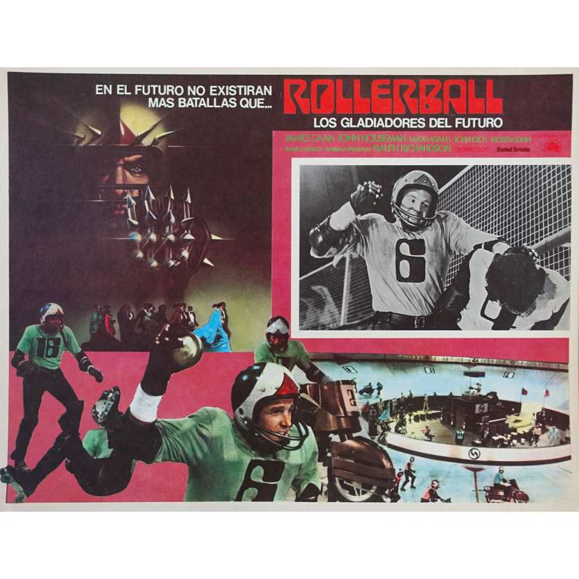 ROLLERBALL Original Lobby Card - 11x14 in. - 1975 - Norman Jewinson, James Caan