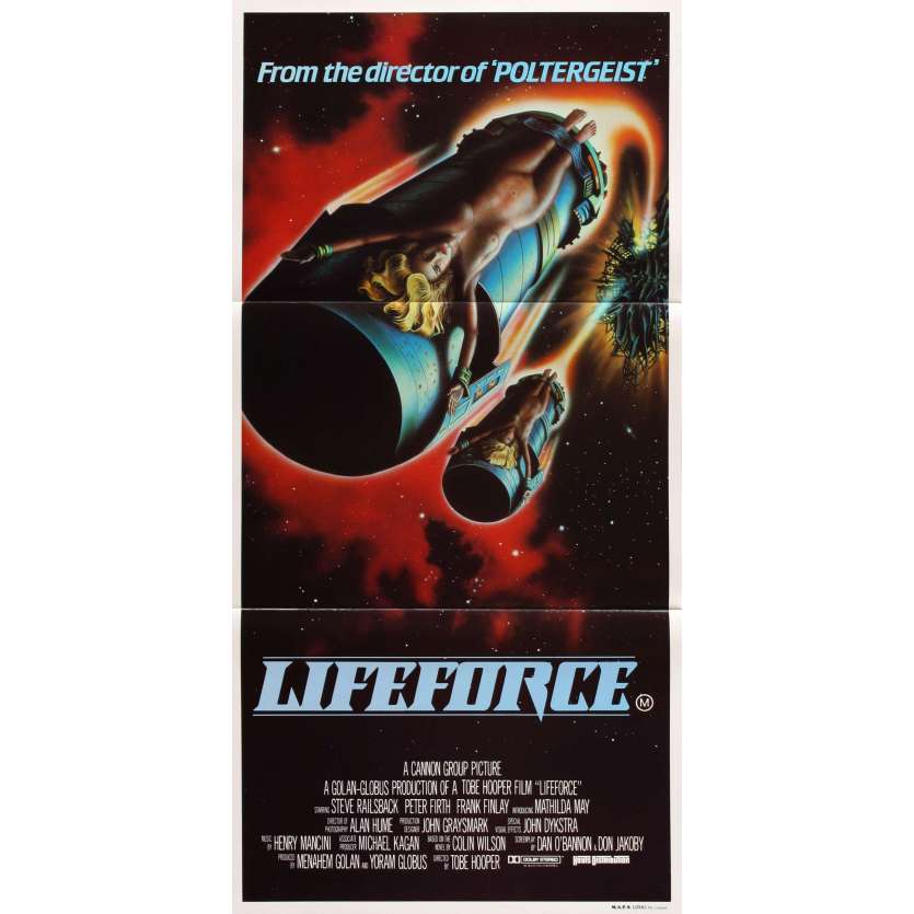 LIFEFORCE Australian Movie Poster 14x27 - 1985 - Tobe Hooper, Mathilda May