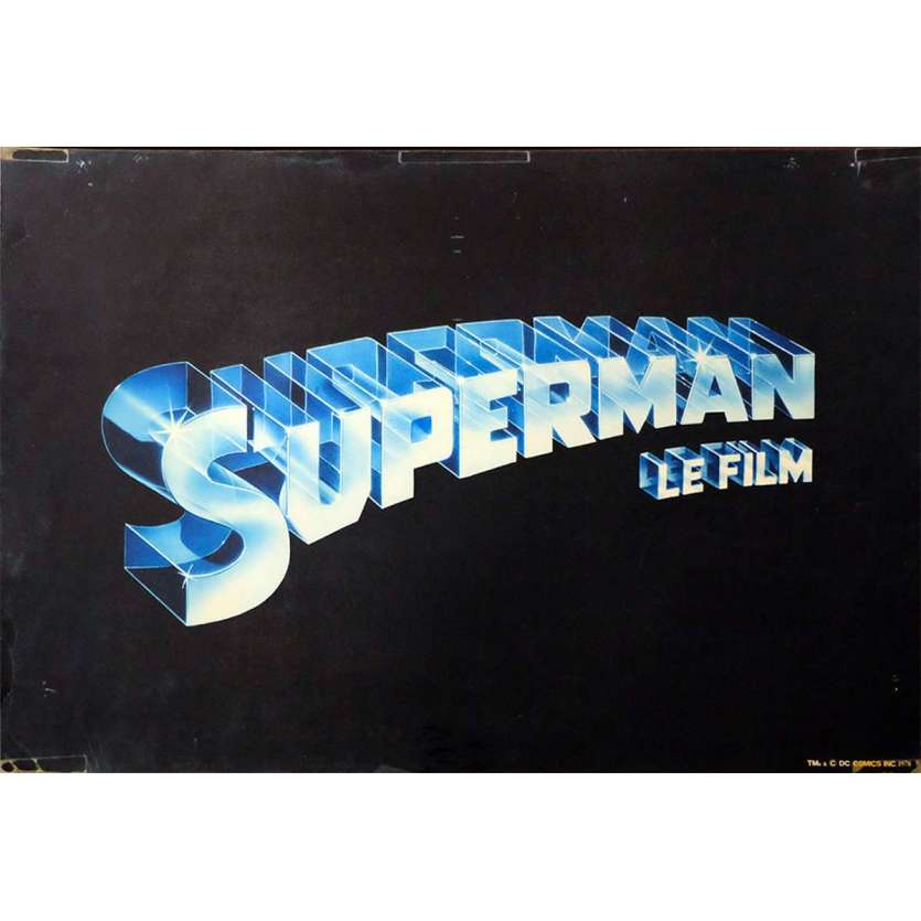 SUPERMAN Photo géante N1 76x51 - 1978 - Christopher Reeves, Richard Donner