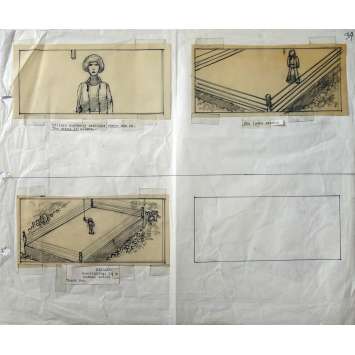 TENDRE COMBAT Storyboard original - 1979 - Barbra Streisand, Howard Zieff, SHERMAN LABBY Rare !