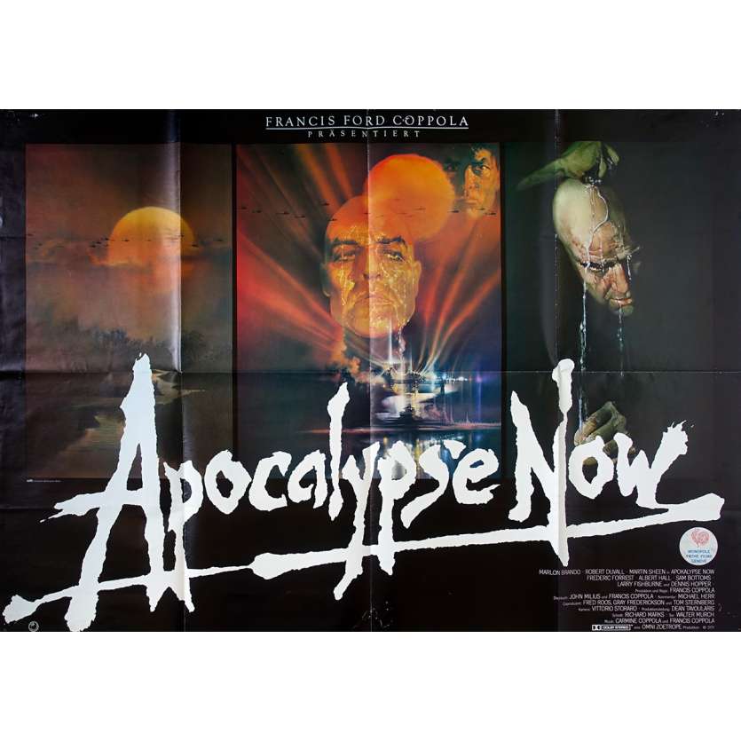 APOCALYPSE NOW Original Movie Poster  - 33x47 in. - 1979 - Francis Ford Coppola, Marlon Brando