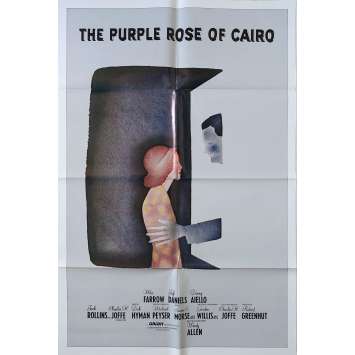 THE PURPLE ROSE OF CAIRO Original Movie Poster N01 - 27x40 in. - 1985 - Woody Allen, Mia Farrow THE PURPLE ROSE OF CAIRO Original Movie Poster N01 - 27x40 in. - 1985 - Woody Allen, Mia Farrow