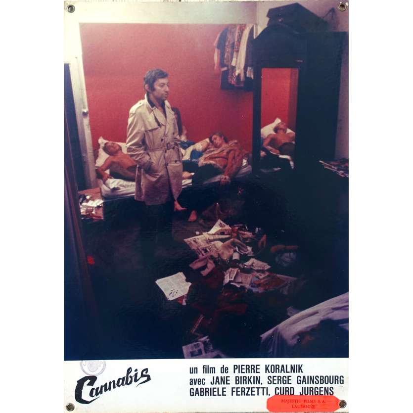 CANNABIS Original Lobby Card N03 - 9,5x13,5 in. - 1970 - Serge Gainsbourg, Jane Birkin