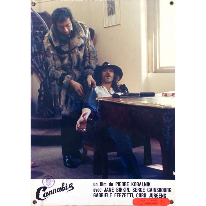 CANNABIS Original Lobby Card N05 - 9,5x13,5 in. - 1970 - Serge Gainsbourg, Jane Birkin