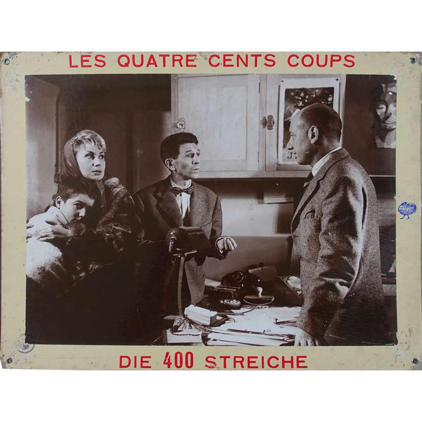 THE 400 BLOWS Original Lobby Card N04 - 14x18 in. - 1959 - François Truffaut, Jean-Pierre Léaud