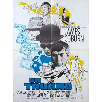 DEAD HEAT ON A MERRY-GO-ROUND French Movie Poster 23x32 - 1966 - Bernard Girard, James Coburn