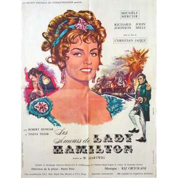 LES AMOURS DE LADY HAMILTON Affiche de film 60x80 - 1968 - Michèle Mercier, Christian-Jaque