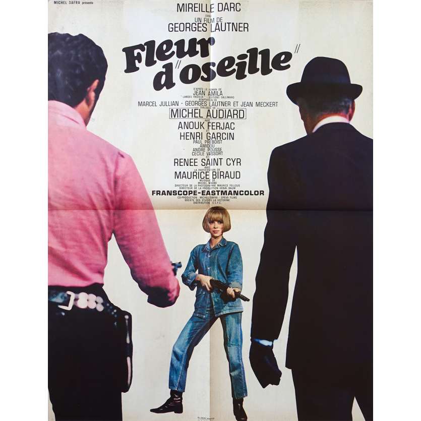 FLEUR D'OSEILLE Affiche de film 60x80 - 1967 - Mireille Darc, George Lautner