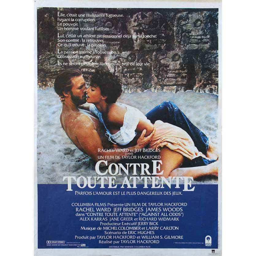 CONTRE TOUTE ATTENTE Affiche de film 40x60 - 1984 - Jeff Bridges, Taylord Hackford