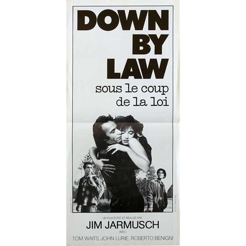 DOWN BY LAW Affiche de film  - 40x80 cm. - 1986 - Tom Waits, Jim Jarmush