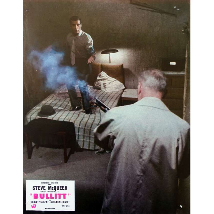 BULLITT Original Lobby Card N07 - 9x12 in. - 1968 - Peter Yates, Steve McQueen