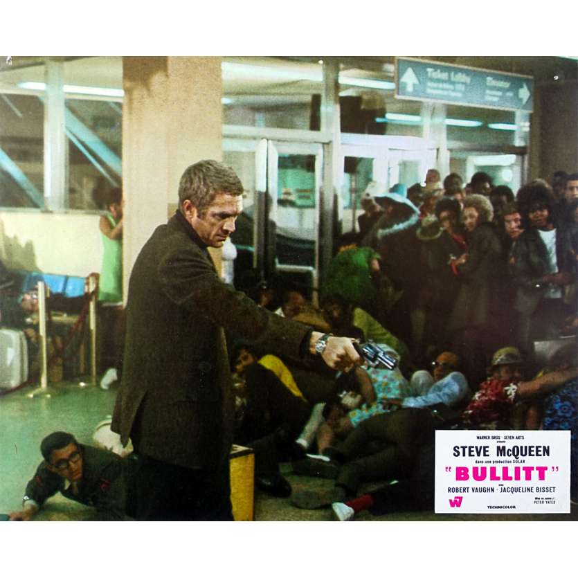 BULLITT Original Lobby Card N04 - 9x12 in. - 1968 - Peter Yates, Steve McQueen