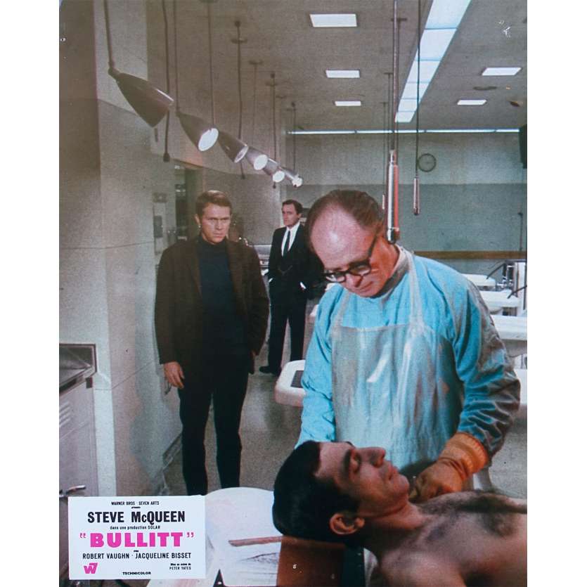 BULLITT Original Lobby Card N01 - 9x12 in. - 1968 - Peter Yates, Steve McQueen