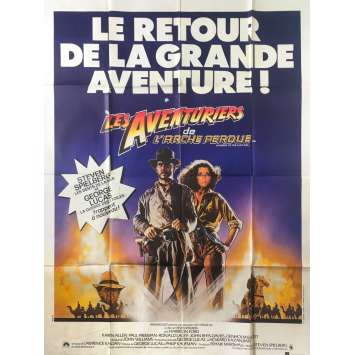 INDIANA JONES - RAIDERS OF THE LOST ARK Movie Poster Style B - 47x63 in. - 1981 - Steven Spielberg, Harrison Ford INDIANA JONES - RAIDERS OF THE LOST ARK Movie Poster Style B - 47x63 in. - 1981 - Steven Spielberg, Harrison Ford