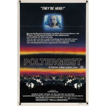 POLTERGEIST Affiche de film - 70x102 cm. - 1982 - Heather o'rourke, Steven Spielberg