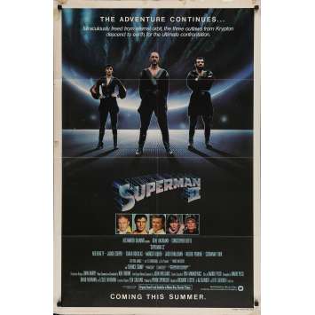 SUPERMAN 2 Original Movie Poster - 27x41 in. - 1977 - Richard Donner, Christopher Reeves SUPERMAN 2 Original Movie Poster - 27x41 in. - 1977 - Richard Donner, Christopher Reeves