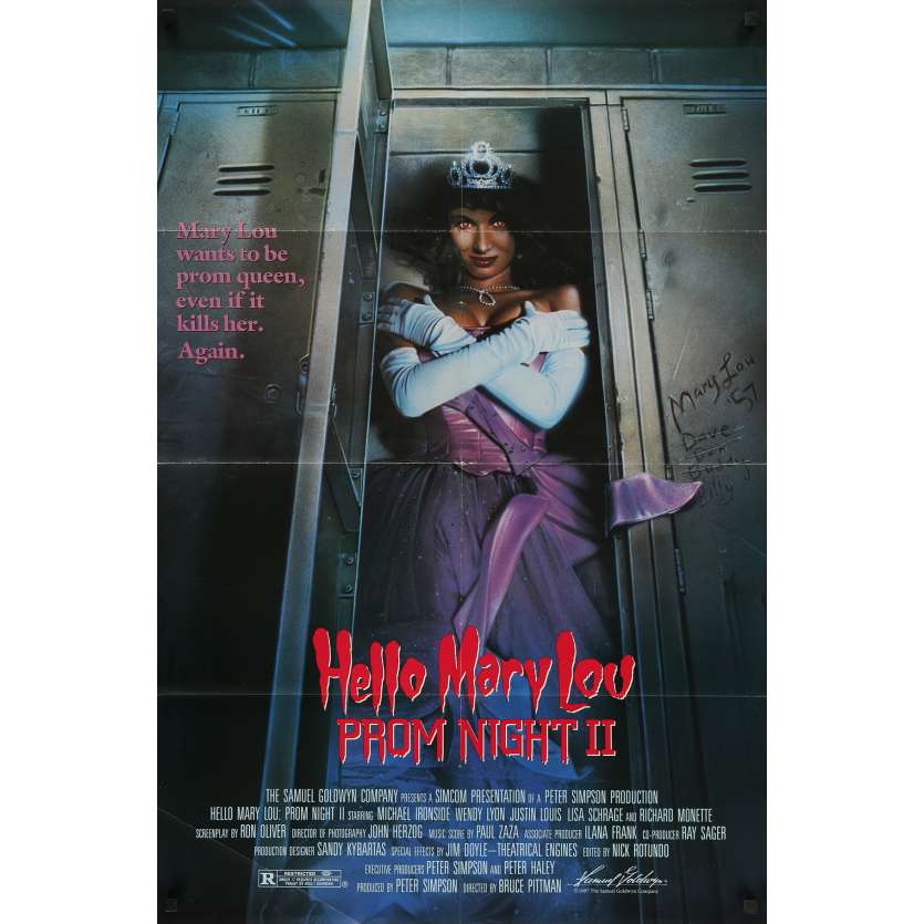 HELLO MARY LOU : PROM NIGHT II Affiche de film - 69x104 cm. - 1987 - Lisa Schrage, Bruce Pittman