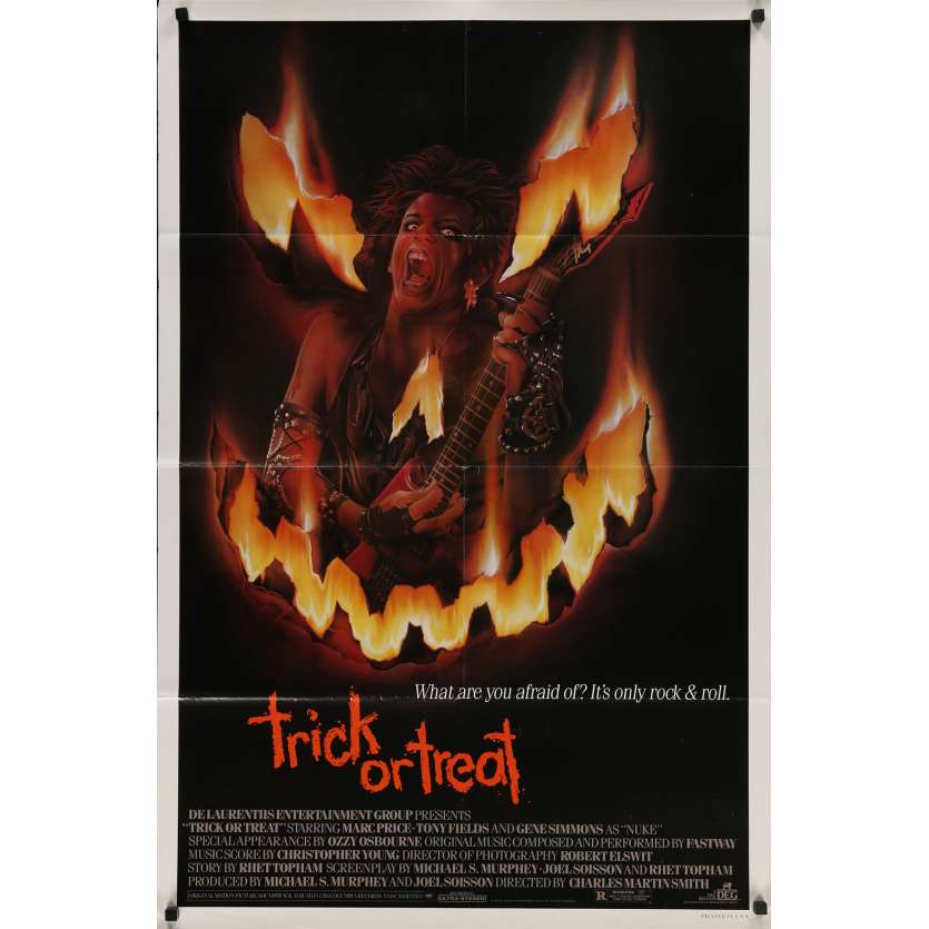 TRICK OR TREAT Original Movie Poster - 27x41 in. - 1986 - Charles Martin Smith, Marc Price