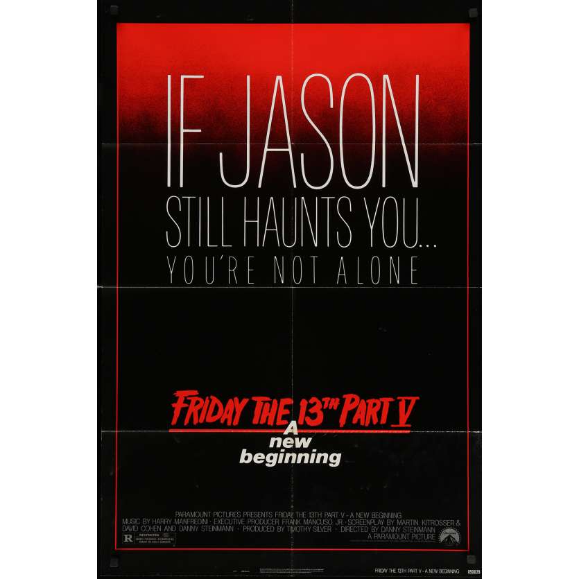 Friday THE 13TH A NEW BEGINING Original Movie Poster  - 27x41 in. - 1985 - Danny Steinmann, Melanie Kinnaman