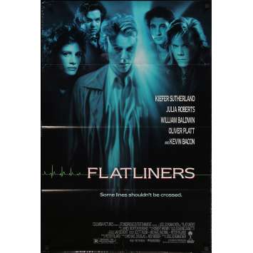 FLATLINERS Original Movie Poster - 27x41 in. - 1990 - Joel Shumacher, Kiefer Sutherland