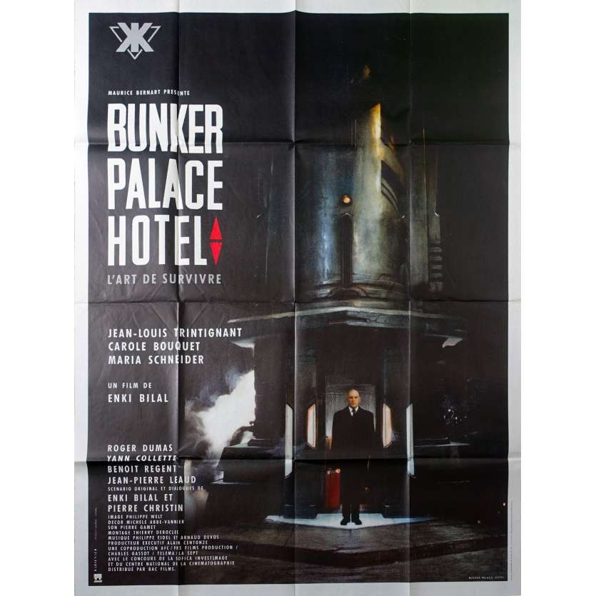 BUNKER PALACE HOTEL Original Movie Poster  - 47x63 in. - 1989 - Enki Bilal, Jean-Louis Trintignant
