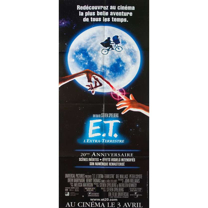 E.T. THE EXTRA-TERRESTRIAL Original Movie Poster  - 23x63 in. - R2000 - Steven Spielberg, Dee Wallace
