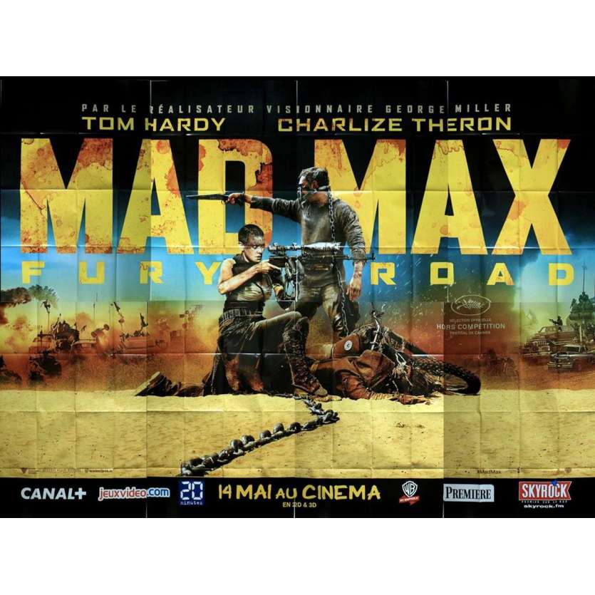 MAD MAX FURY ROAD Rare Billboard HUGE Movie Poster - 2015 - Tom Hardy