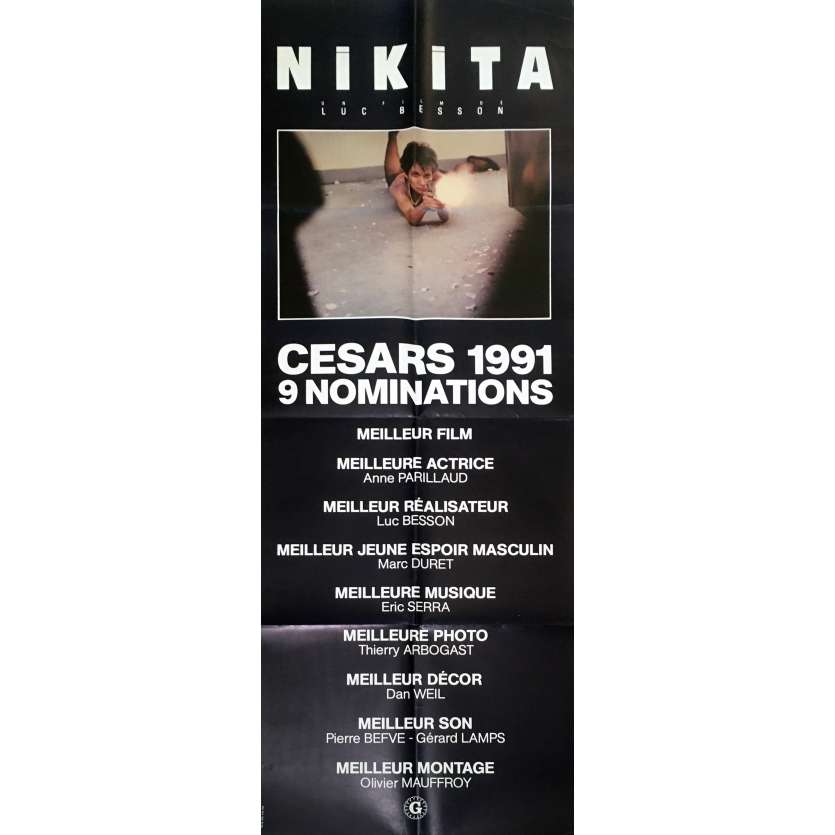 LA FEMME NIKITA Original Movie Poster  - 23x63 in. - 1990 - Luc Besson, Anne Parillaud