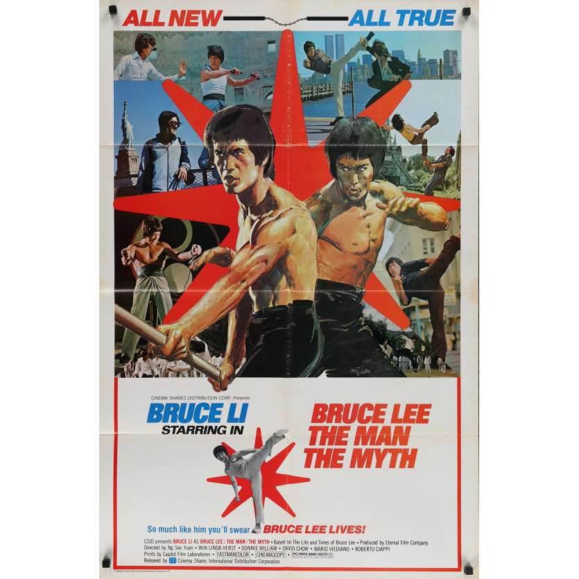 BRUCE LEE THE MAN THE MYTH Original Movie Poster - 27x41 in. - 1976 - See-Yuen Ng, David Chow