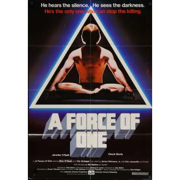 A FORCE OF ONE Original Movie Poster - 27x41 in. - 1979 - Paul Aaron, Chuck Norris