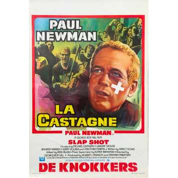 LA CASTAGNE Affiche de film - 35x55 cm. - 1977 - Paul Newman, George Roy Hill