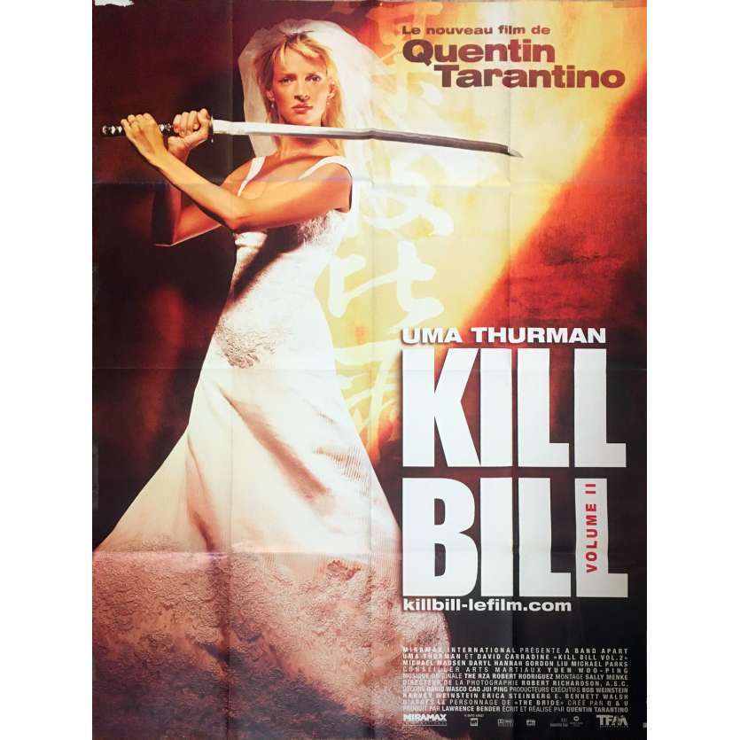 KILL BILL 2 Affiche de film - 120x160 cm. - 2004 - Uma Thurman, Quentin Tarantino