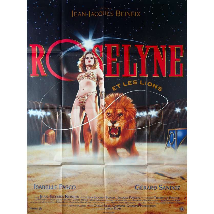 ROSELYNE AND THE LIONS French Movie Poster 47x63 - 1989 - Jean-Jacques Beineix, Isabelle Pasco
