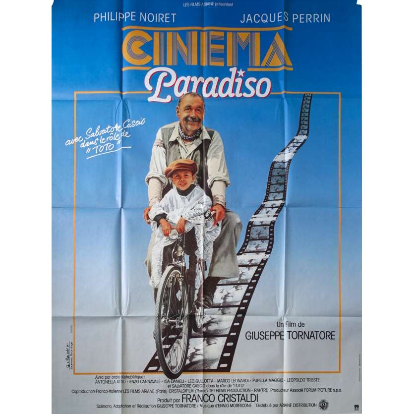 CINEMA PARADISO Affiche de film 120x160 cm - 1988 - NEUVE! Tornatore