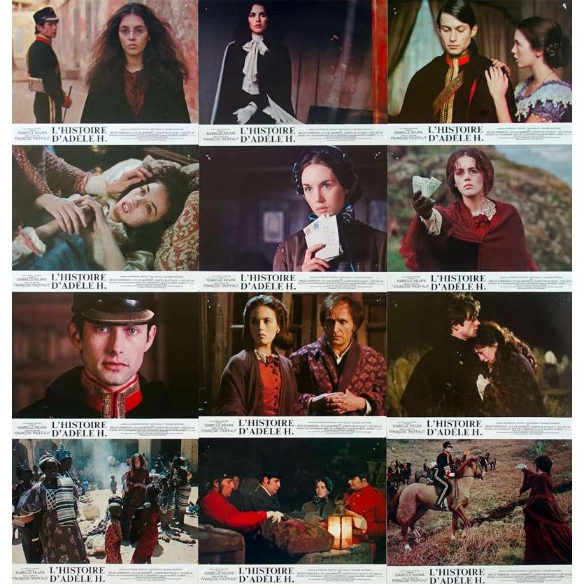 THE STORY OF ADELE H. Original Lobby Cards - 9x12 in. - 1975 - François Truffaut, Isabelle Adjani
