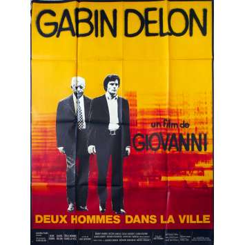 TWO MEN IN TOWN Original Movie Poster - 47x63 in. - 1973 - José Giovanni, Alain Delon TWO MEN IN TOWN Original Movie Poster - 47x63 in. - 1973 - José Giovanni, Alain Delon