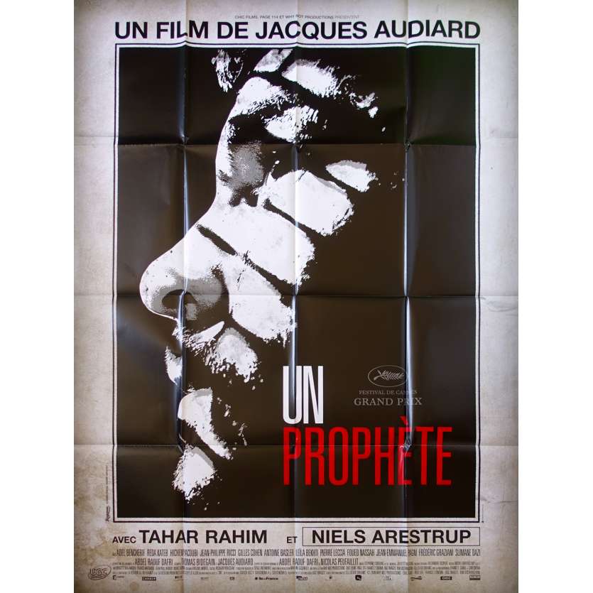 UN PROPHETE Affiche de film  - 120x160 cm. - 2009 - Tahar Rahim, Jacques Audiard