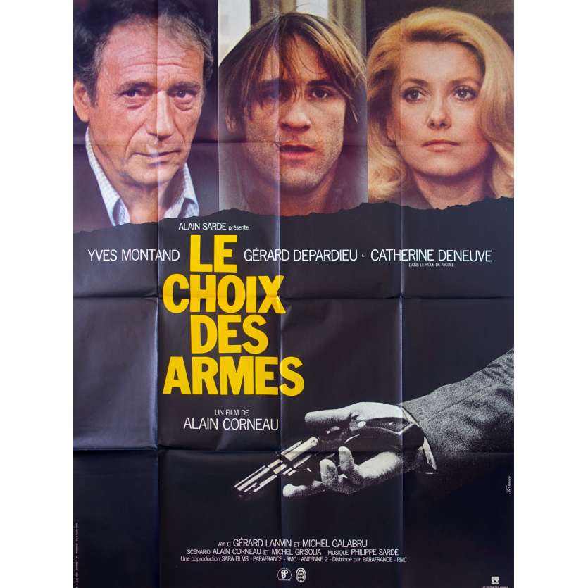 LE CHOIX DES ARMES Affiche de film  - 120x160 cm. - 1981 - Yves Montand, Gérard Depardieu, Alain Corneau