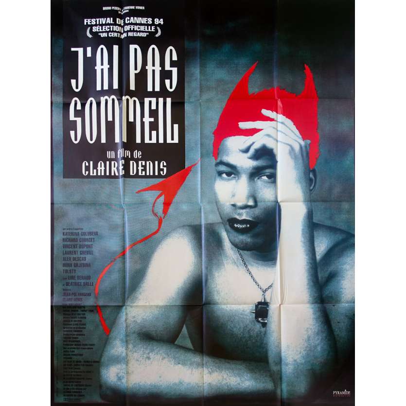 J'AI PAS SOMMEIL Affiche de film  - 120x160 cm. - 1994 - Yekaterina Golubeva, Claire Denis