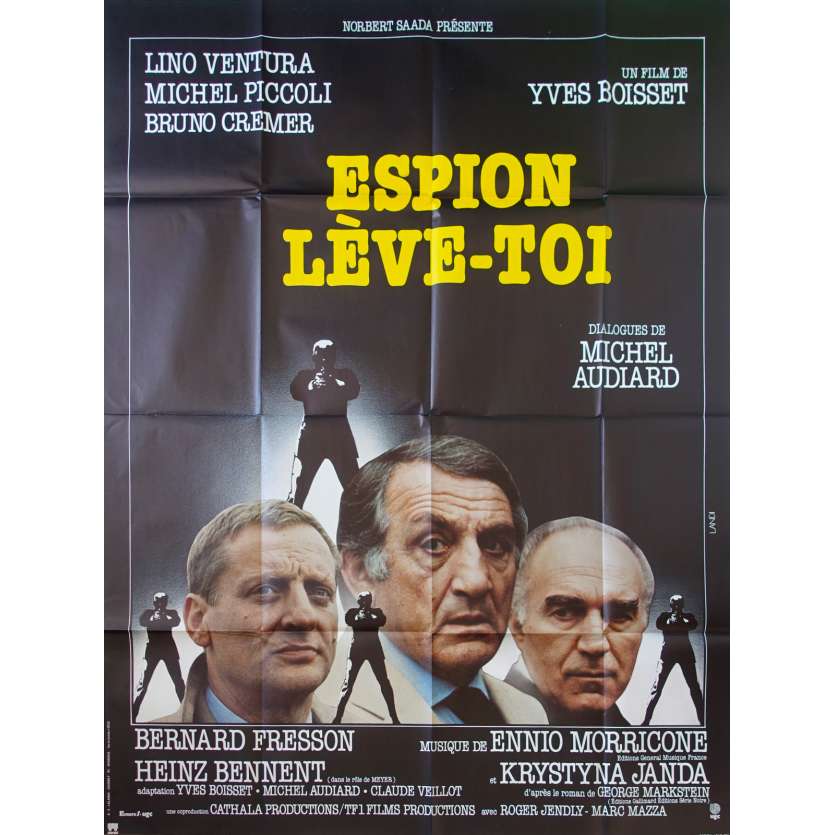 ESPION LEVE TOI Affiche de film - 120x160 cm. - 1982 - Lino Ventura, Yves Boisset