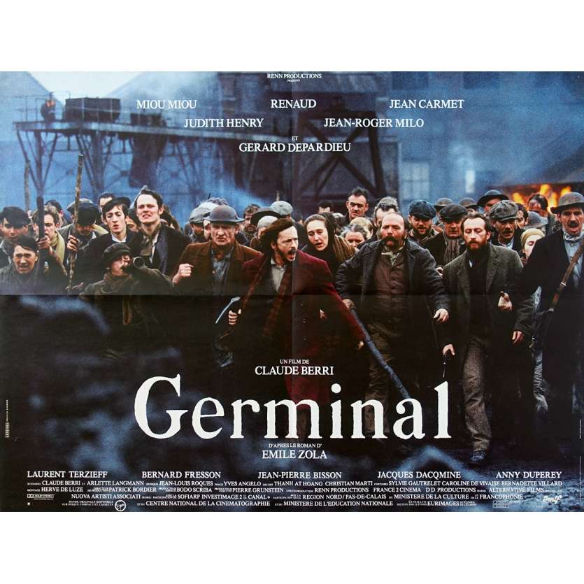 GERMINAL Affiche de film - 60x80 cm. - 1993 - Renaud Sechan, Claude Berri
