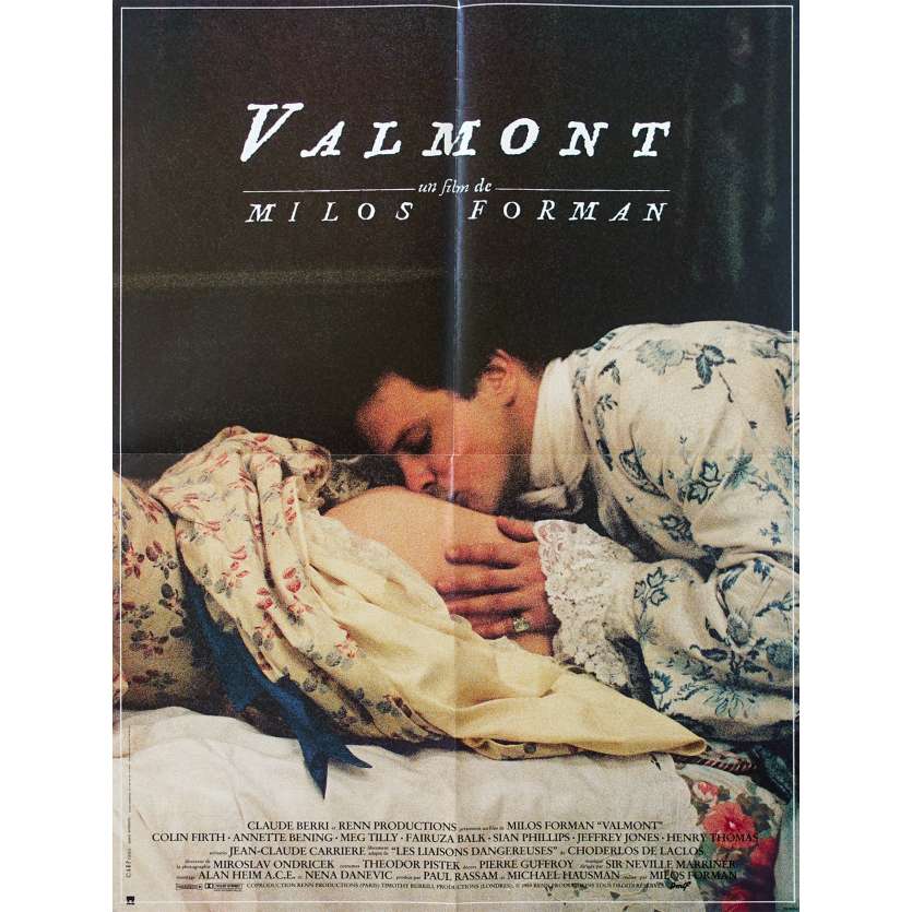 VALMONT Original Movie Poster - 23x32 in. - 1989 - Milos Forman, Colin Firth