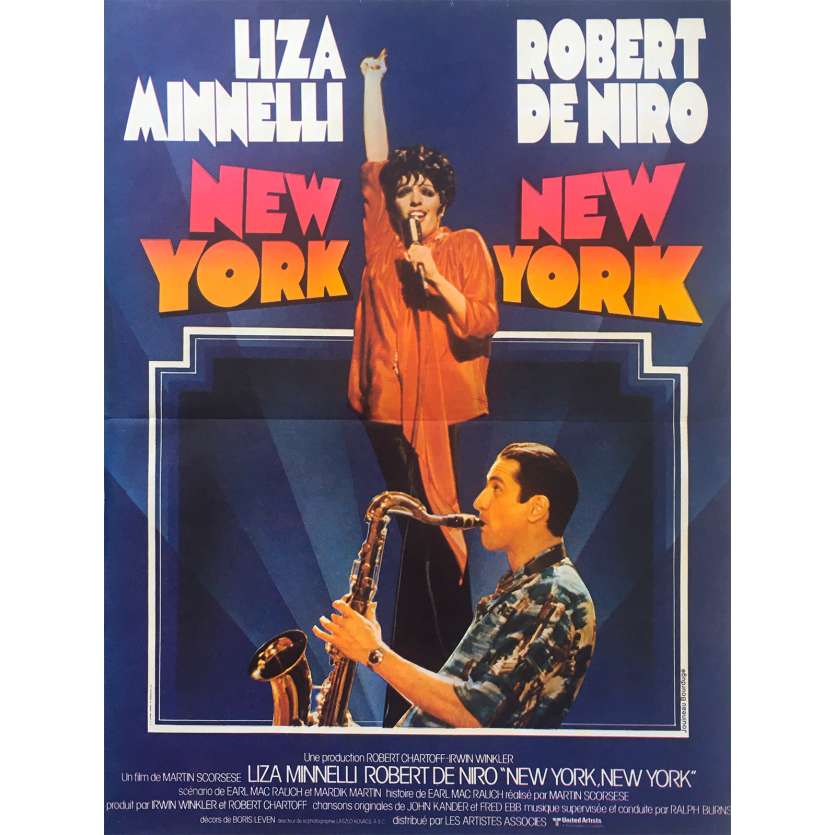 NEW YORK NEW YORK Original Movie Poster  - 15x21 in. - 1977 - Martin Scorsese, Robert de Niro
