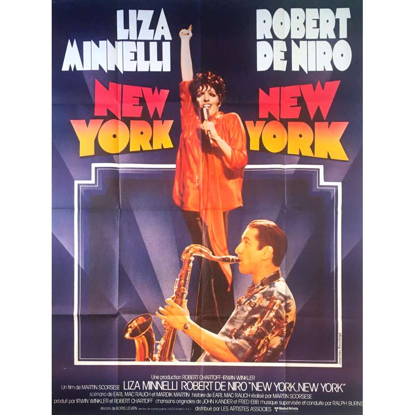 NEW YORK NEW YORK Affiche de film  - 120x160 cm. - 1977 - Robert de Niro, Martin Scorsese