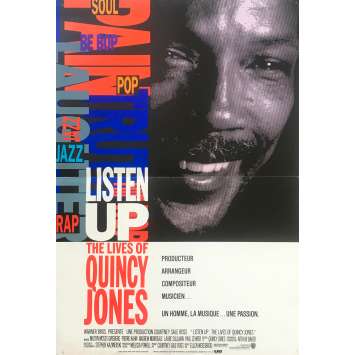 LISTEN UP: LE LIVES OF QUINCY JONES Original Movie Poster - 15x21 in. - 1990 - Ellen Weissbrod, Clarence Avant, George Benson LISTEN UP: LE LIVES OF QUINCY JONES Original Movie Poster - 15x21 in. - 1990 - Ellen Weissbrod, Clarence Avant, George Benson