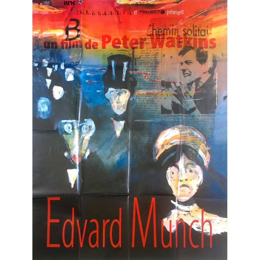 EDVARD MUNCH Original Movie Poster  - 47x63 in. - 1974 - Peter Watkins, Geir Westby