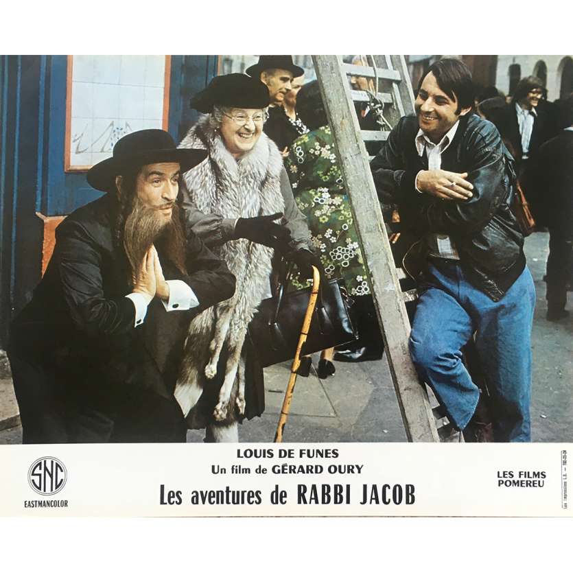 THE MAD ADVENTURES OF RABBI JACOB Original Lobby Card N15 - 10x12 in. - 1973 - Gérard Oury, Louis de Funès