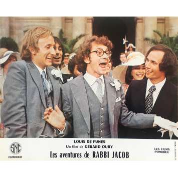 THE MAD ADVENTURES OF RABBI JACOB Original Lobby Card N12 - 10x12 in. - 1973 - Gérard Oury, Louis de Funès