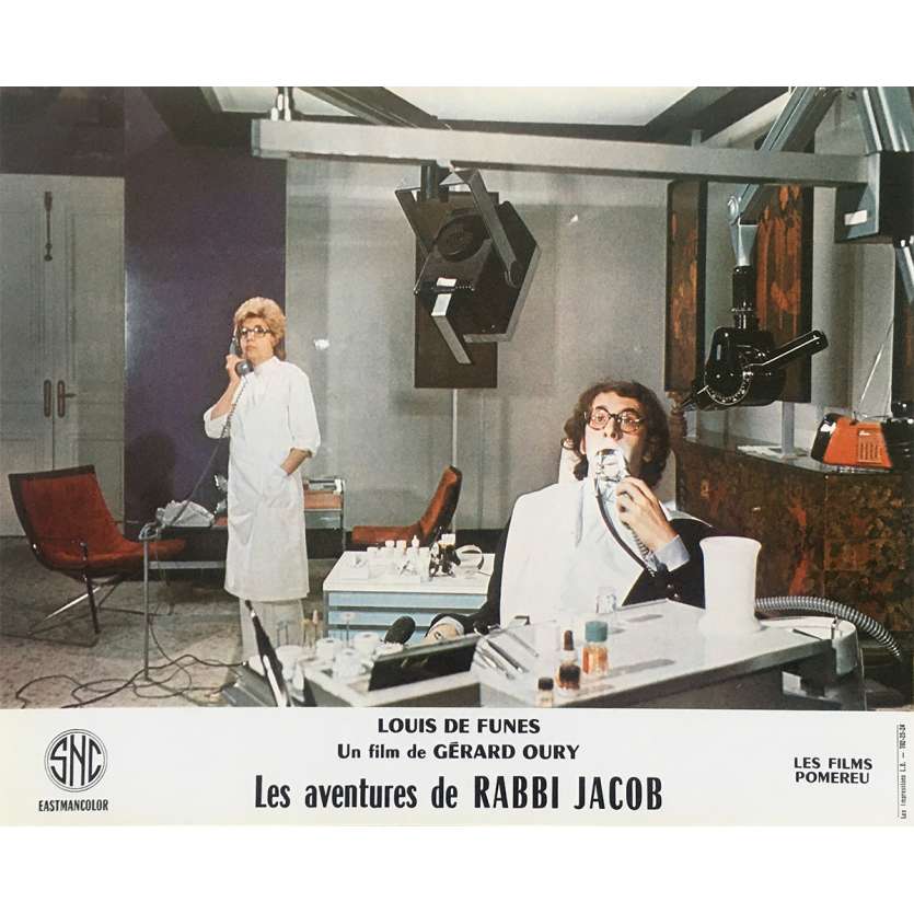 THE MAD ADVENTURES OF RABBI JACOB Original Lobby Card N05 - 10x12 in. - 1973 - Gérard Oury, Louis de Funès